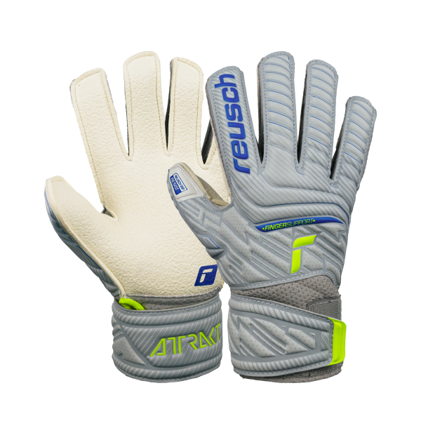 Reusch Attrakt Resist Finger Support Junior 5272610 6016 yellow grey 1